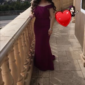 Long evening dress Maroon color great condition